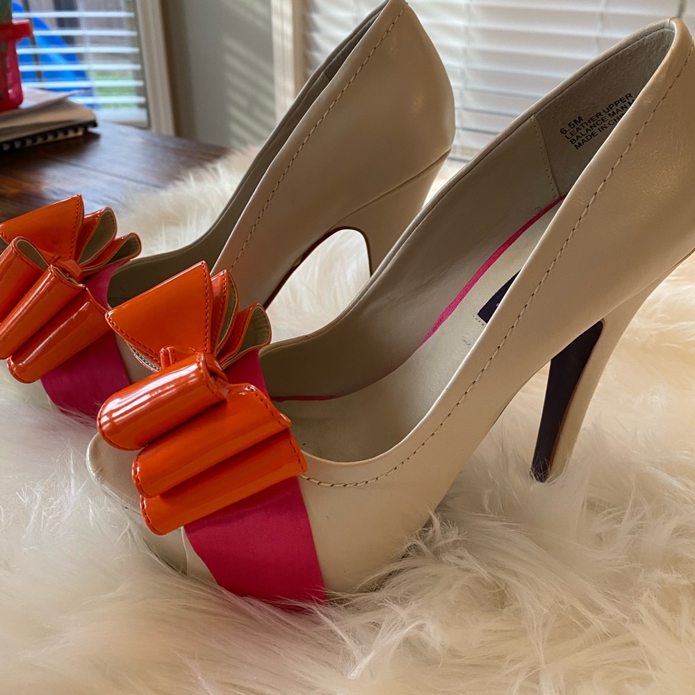 Mojo Moxy Pippa white leather pumps - Picture 6 of 7